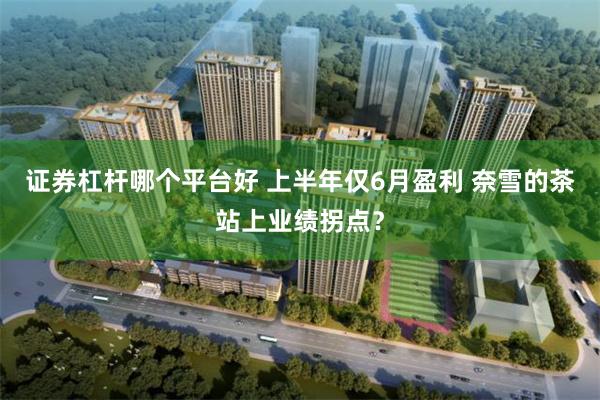 证券杠杆哪个平台好 上半年仅6月盈利 奈雪的茶站上业绩拐点？